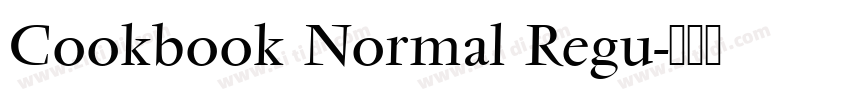 Cookbook Normal Regu字体转换
